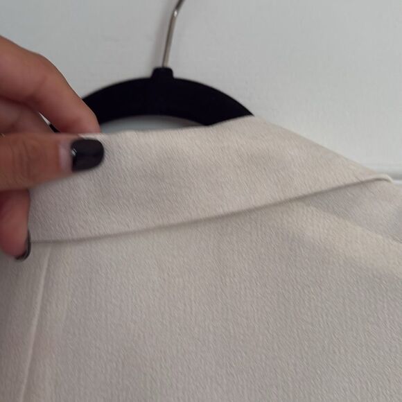 Sleeveless White Blazer Vest - Size Medium Design Lab - Long Vest - Collared - Picture 4 of 4